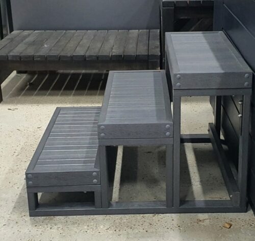 Spa Steps - Swim Spa - Large 3 Tier - Slate - 780mm X 540mm X 800mm - Image 2