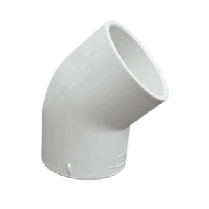 45 degree, 90mm plumbing elbow