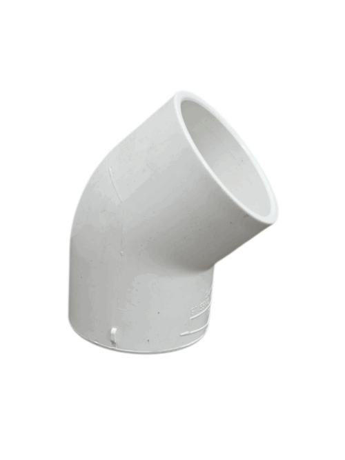 45 degree, 90mm plumbing elbow