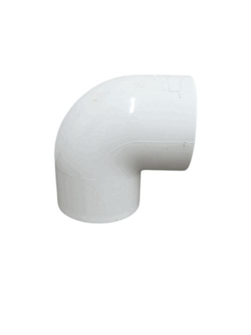 65mm 90° White PVC Elbow - Image 3