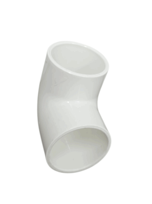 65mm 90° White PVC Elbow - Image 2